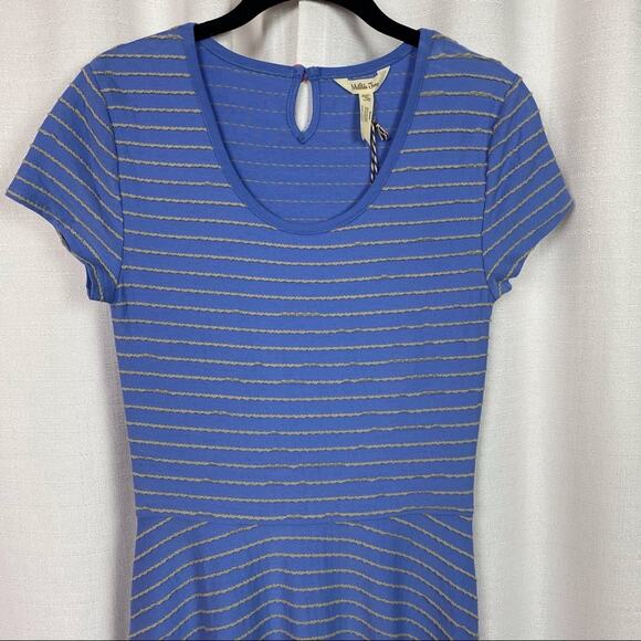 Matilda Jane Blue&Gray Stripe Exploration Dress Sz.XS NWT - Picture 6 of 16